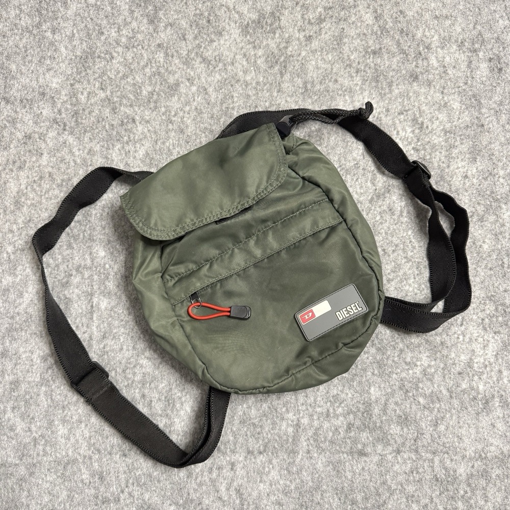 Vintage Diesel Backpack Green Mini Spare Parts Rucksack‎ Nylon Small